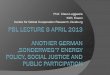 Prof. Claus Leggewie KWI, Essen Centre for Global ......Social contract and global cooperation (Ostrom) Trust Sanctions Reputation Fairness Inclusion Empathy Reciprocity III. Participation