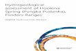 Hydrogeological assessment of Hookina Spring (Pungka ... · investigation was limited to a desktop study of existing information, and a short field component for water sampling, inspection