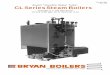 Bryan “Flexible Water Tube” CL Series Steam Boilers · Bryan flexible water tube steam boilers are ideally suited for steam space heating systems as well as either high or low