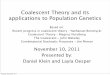 Coalescent Theory and its applications to Population Genetics · 2011-11-11 · Coalescent Theory and its applications to Population Genetics Based on: Recent progress in coalescent