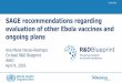 6 AnaMaria Other Ebola vaccines and SAGE€¦ · HEALTH programme EMERGENCIES Meeting of the Strategic Advisory Group of Experts on immunization, October 2018: conclusions and recommendations