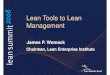 LTltLLean Tools to Lean Management · Alfred Sloan & Management by ... (Henry Ford and Taiichi Ohno)waste/muda (Henry Ford and Taiichi Ohno). 9Capable – producing a good result