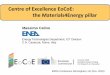 Centre of Excellence EoCoE: the Materials4Energy pillar · E. Audit, “Presentation of the Energy oriented Centre of Excellence” Meteorology4Energy Materials4Energy Materials4Energy