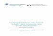 Funding Education: the role of scholarships, bursaries and ... · Different funding mechanisms have different weaknesses and strengths, and further development should be explored
