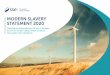 MODERN SLAVERY STATEMENT 2020 - sse.comSince it published its first Modern Slavery Statement in 2016, SSE has aimed to be increasingly transparent about its approach to modern slavery