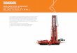 SANDVIK D55SP ROTARY/DTH BLAST HOLE DRILL · Walkways Open grip strut, 610 mm (24”) wide, from cab to right deck and front to service cooler and air cleaners. Left side to service