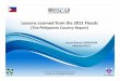 Homepage | ESCAP - Lessons Learned from the …...Lessons Learned from the 2011 Floods (The Philippines Country Report) South-East Asia Flood Risk Reduction ForumFree Powerpoint Templates