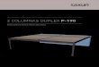 2 COLUMNAS DUPLEX P-190 - Saxun€¦ · - Se recomienda la instalación sobre muro y solera de hormi-gón armado de, al menos, 150 mm de espesor o superficie de igual resistencia