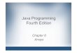 Java Programming Fourth Edition - Rutgers Universityszhou/351/ch08.pdfJava Programming, Fourth Edition 43 Summary (continued) • Search array to find match to value • Perform range