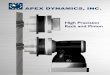 High Precision Rack and Pinion - AMMC Documents/Apex Dynamics/cat… · and / or bad teeth grinding Qualified induction hardening and teeth grinding 5 Requirement of High-Precision
