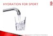 Warwickshire U18 Players Presentation 1 · 5% decrease in football and basketball skill performance when 2% dehydrated Concentration and co-ordination get worse when we are dehydrated