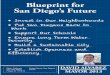 Blueprint for San Diego’s Future · Blueprint for San Diego’s Future • Invest in Our Neighborhoods • Put San Diegans Back to Work • Support Our Schools • Ensure long Term