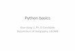Python basics - xiaojianggis.github.io python Data types.pdf · Python basics Xiao-jiang Li, Ph. D Candidate Department of Geography, UCONN • Python is ideal for non-professional