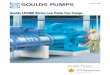 Goulds LP3400 Series Low Pulse Fan Pumps · BALANCED DESIGN Dual volute casing design (not used on all sizes). Ideal when pumps must periodically operate at capacities above or below