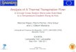 Analysis of A Thermal Transpiration Flow IUVSTA 2011 Leinsweiler 16th 19th of May Stages of the experiment