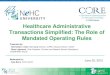 Healthcare Administrative Transactions Simplified: The ...s3.amazonaws.com/rdcms-himss/files/production/public/HIMSSorg/… · • Visibility and public recognition as participating