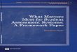 Public Disclosure Authorized Most for Student What Matters ...€¦ · What Matters Most for Student Assessment Systems: A Framework Paper Marguerite Clarke ... program on student