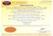 Aromatic Chemicals Manufacturer, Suppliers & Exporters in ... · JK KOSHER JK KOSHER CERTIFICATE This is to certify that the following items manufactured by M/s. Kalpsutra Chemicals