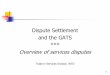 Dispute Settlement and the GATS *** Overview of services ... · Meaning of “sector” (GATS Article XXVIII(e)) (Panel) “A description of a service sector in a GATS schedule does
