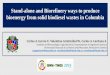 Stand-alone and Biorefinery ways to produce bioenergy from ...uest.ntua.gr/tinos2015/proceedings/pdfs/Carlos_Garcia_et_al_pres.pdfNacional de Colombia 2013-2015. The authors express