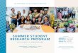 SUMMER STUDENT - Hawaii Pacific Health...Ray Vara, President & CEO of Hawai‘i Pacific Health, introduced the research scholars to HPH and emphasized that HPH is striving to innovate