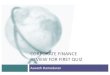 CORPORATE FINANCE REVIEW FOR FIRST QUIZpeople.stern.nyu.edu/adamodar/pdfiles/cfovhds/ReviewQuiz1New.pdf · REVIEW FOR FIRST QUIZ Aswath Damodaran. 2 Basic Skills Needed ... You are