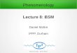 Lecture 8: BSMdauncey/DanielMaitreLectures/Lecture6.pdf · Phenomenology – Daniel Maître Grand unified Theories In this model there are two stages of symmetry breaking. At the