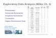 Exploratory Data Analysis (Wilks Ch. 3)ekalnay/syllabi/AOSC630/AOSC630Cl… · In summary, Exploratory Data Analysis employs a variety of techniques to characterize data sets. Title: