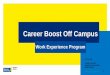 Career Boost Off Campus - Pressbooks · SMEs and non-profits to access top talent. 10 Career Boost Off Campus . ... Consensus on Career Boost: Creating Opportunity Very effective