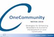 OneCommunity - NATOA · connect > enable > transform Economic Development through Job Creation OneCommunity - OMMC & FCC RHCPP Network Investment Broadband Jobs Total Additional Investment