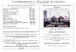 Collington’s Weekly Courier · 2016-12-03 · Collington 6 December 5 - December 11, 2016 going to the radio tower always needs tending, perhaps including the Burial Ground, and