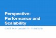 Scalability Performance and Perspective Performance and Scalability Tactics 21. Processing Time When