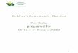 Cobham Community Garden Portfolio prepared for Britain in ... · Portfolio June 2018 4 The Garden was created to achieve the following: Bring the community together to grow fruit,