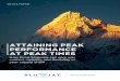 ATTAINING PEAK PERFORMANCE AT PEAK TIMES · The peak-time challenge More, more, more Potential pitfalls at peak times Visibility is key Keeping customers happy when demand surges