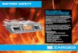 BATTERY SAFETY - ZARGES USA · 2019-06-21 · BATTERY SAFETY From our exclusive BatterySafe™ family of cases to our customized automotive battery solutions, ZARGES offers a variety