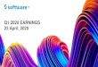 Q1 2020 EARNINGS 23 April, 2020 - Software AG/media/Files/S/...Q1 2020 * Cash flow from investing activities except acquisitions and except investments in debt instruments ** New reporting