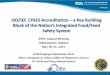 ISO/IEC 17025 Accreditation – a Key Building Block of the … · 2016-05-17 · 1 APHL Annual Meeting . Indianapolis, Indiana . May 18-21, 2015 . LCDR Ruiqing Pamboukian, Ph.D