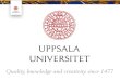Uppsala - Princeton Universityaofa2017.cs.princeton.edu/etc/AofA2018Uppsala.pdf · 2017-07-02 · AofA Uppsala University 2018 Uppsala - the University City Uppsala is the oldest
