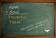 Goal +Soul Powerful Team · Soul Take a Personal Deep Dive 2. Blue Stage Creating the Future. Goal Align the Right Strategy Soul Establish Ways of Working 3. Green Stage Make the