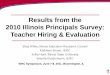 Results from the 2010 Illinois Principals Survey: Teacher ... · Finding #1: Teacher Hiring: Relationships, soft skills, and first-hand experience are more valued than data from screening