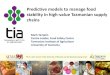 Predictive models to manage food stability in high-value ...ccm.ytally.com/fileadmin/user_upload/Workshop/6.Workshop/Publica… · Centre Leader, Food Safety Centre Tasmanian Institute