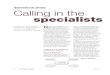NEGOTIATING FOR LAWYERS Calling in the specialists · 2020-02-14 · 26 the European Lawyer February 2001 In the second of a series of articles on negotiating and drafting contracts