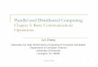 Parallel and Distributed Computingjzhang/CS621/chapter5.pdf · Store-and-forward routing 2.) Cut-through routing. Chapter 5: CS621 3 5.1b: Basic Communication Operations ... Initially,