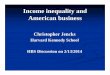 Income Inequality and American Business Slides.ppt...Household inequality from 40,000 feet CPS Gini coefficients for US households' pretax money income: 1967 to 2012 Gini = (0.0015)x(Year)