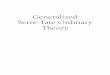 Generalized Serre-Tate Ordinary Theory - …intlpress.com/site/pub/files/preview/bookpubs/00000419.pdfGeneralized Serre-Tate Ordinary Theory Adrian Vasiu Binghamton University, New