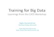 Training for Big Data - National Academies · – The Fourth Paradigm: Data-Intensive Scientific Discovery. • J. Manyika et al., McKinsey Global Institute, May 2011 – Big Data: