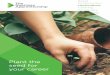 Plant the seed for your career€¦ · Level 2 Diploma in Practical Horticulture Example units: Assess soil texture Plant out container grown plants Care for a planted area Plant