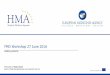FMD Workshop 27 June 2016 - European Medicines Agency · • FMD Unique product ID • GTIN • NTIN • Listing of the possible options • Technical analysis on the possible integration