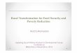 Rural Transformation for Food Security and Poverty Reduction · Povertyand Food Security in Egypt Poverty and Food security is an important challenge facing the Egyptian government: