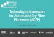 Technologies framework for Automated Dry Fibre Placement (ADFP) · 2017-12-12 · ADFP is a relatively new technology and many challenges remain, primarily around the fundamental